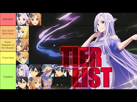 NON-ELEMENT-TIER-LIST!-|-SAO-Alicization-Rising-Steel