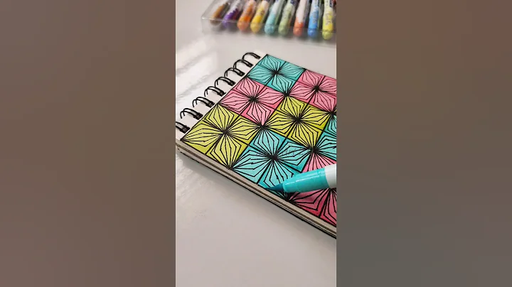 Try this 😲 Easy zen doodle drawing tutorial #art #zentangle #satisfying #doodleart