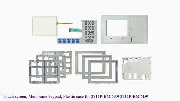 2711P-B6C5A9 2711P-B6C5D9 Plastic Case, Touch Screen, Membrane Keypad for PanelView Plus 600