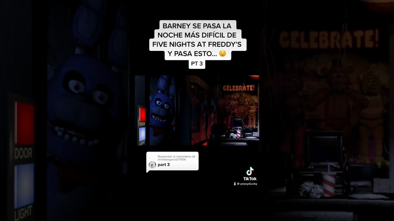 BARNEY JUGANDO FNAF PT 3 😧 #fnaf #fnaf1