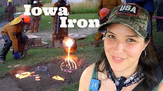 Iron Farming in Iowa!? | 2023 Down On The Farm Iron Pour | Iron Casting Vlog