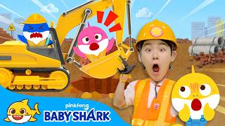 we are construction vehicles baby shark x hoi playtime baby