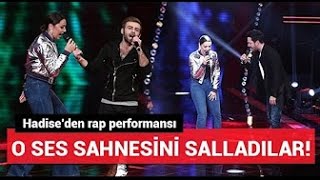HADİSE, MURAT BOZ VE MUSAB'TAN MUHTEŞEM RAP PERFORMANS! YOK BÖYLESİ! O SES TÜRKİYE