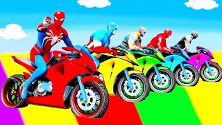 spider man game Ride GT bikes, perform mega ramp stunts! Enjoy extreme bike racing games offline screenshot 2