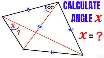 Calculate the angle X and justify | Learn how to Solve the Geometry problem Quickly