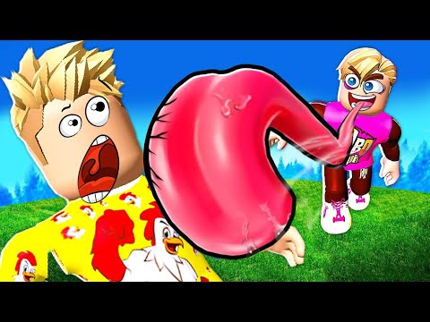 فيلم روبلوكس أبو علي يمتلك أطول لسان ولكن لسان قوة خارقة حماااس