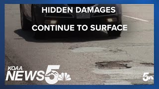 Saturated roads continue to cause damages