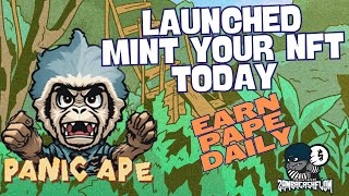 PANIC APE Brand New NFT Printer on BSC , Earn PAPE Token Passively
