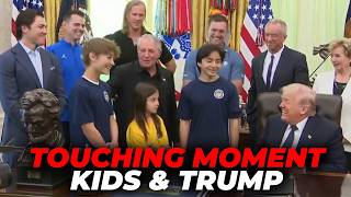 HEARTWARMING MOMENT: Kids MEET Trump in the Oval Office for FITNESS TEST RETURN