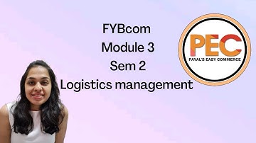 logistics I FYMCOM I SEM 2 I Module  3 I Elements, Importance and Challenges