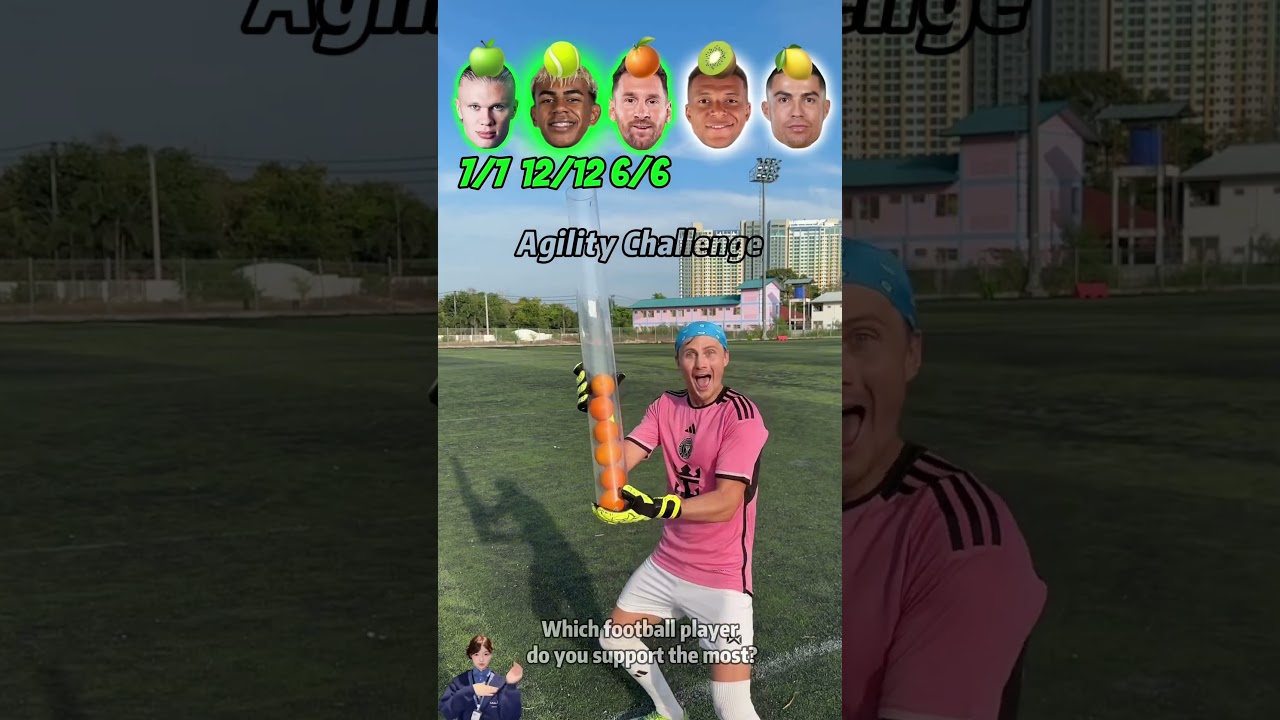 🧠 AGILITY CHALLENGE | WHICH FOOTBALL PLAYER WILL BE THE SMARTEST!?🙈