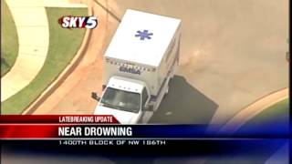 Toddler nearly drowns in back yard pool