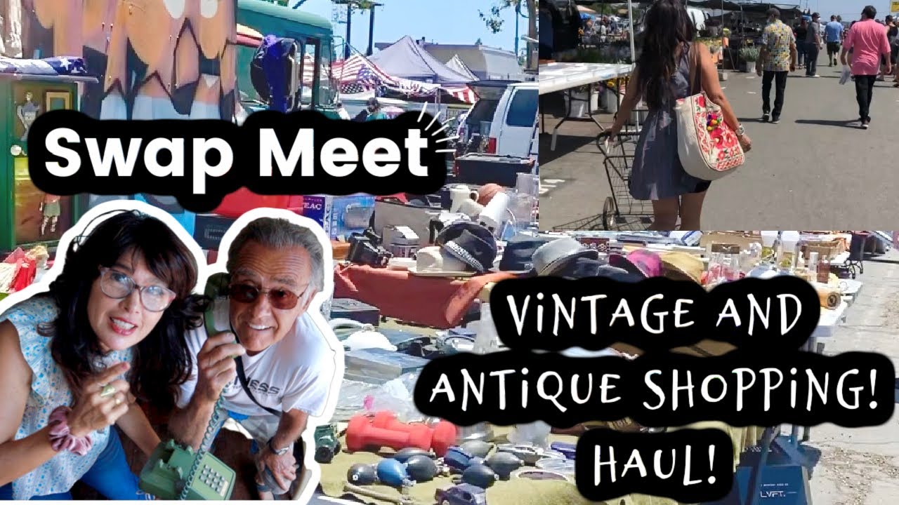 Flea market shopping / thrift with me/ Vintage Haul / boho decor