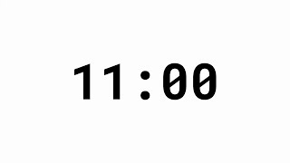 11 Minute Countdown Timer -  White Background Profile