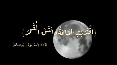سورة القمر / تلاوة : باسل مؤنس _رحمه الله -.