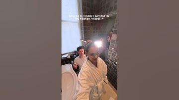 Shaving my ROBOT ponytail for The Fashion Awards ✂︎