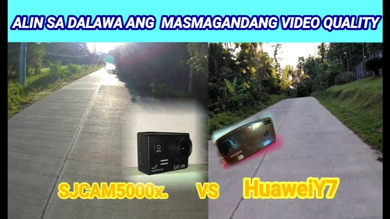 SJCAM5000x VS HuaweiY7 | Video quality compared for MOTO Vlogging
