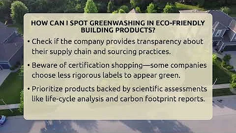 How Can I Spot Greenwashing In Eco-friendly Building Products? - Eco Home Blueprint