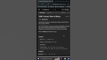 3280. Convert Date to Binary |  LeetCode Weekly Contest 414 | Editorial