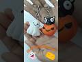 How to make a cute ghost and pumpkin cat #youtubeshorts #diy