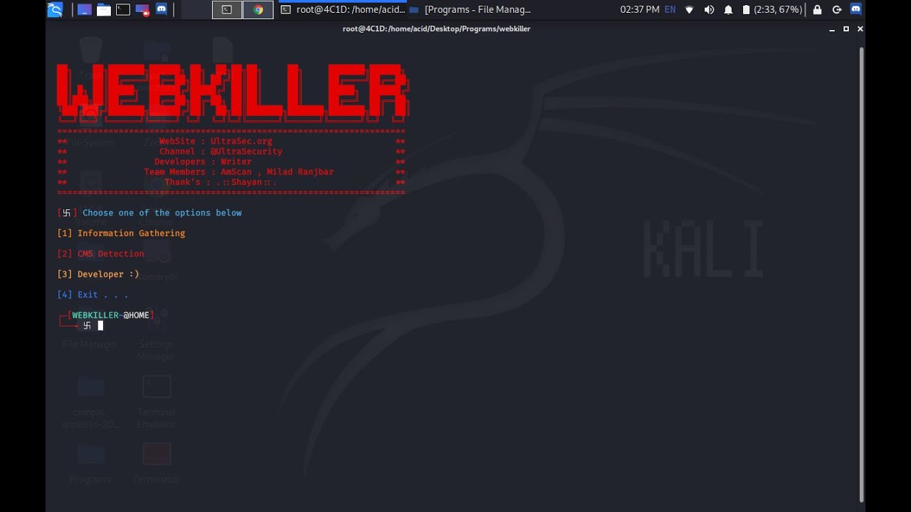 kali linux graphical install