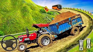 Heavy Tractor Trolley Cargo Simulator 3D - Offroad Tractor Games -  Android Gameplay screenshot 3