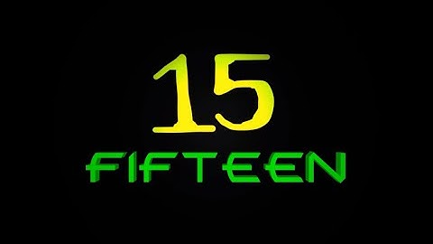 My Special Logo Countdown 20-11