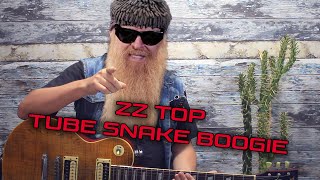 Крутое интро ZZ Top - Tube Snake Boogie! Разбор с табами!