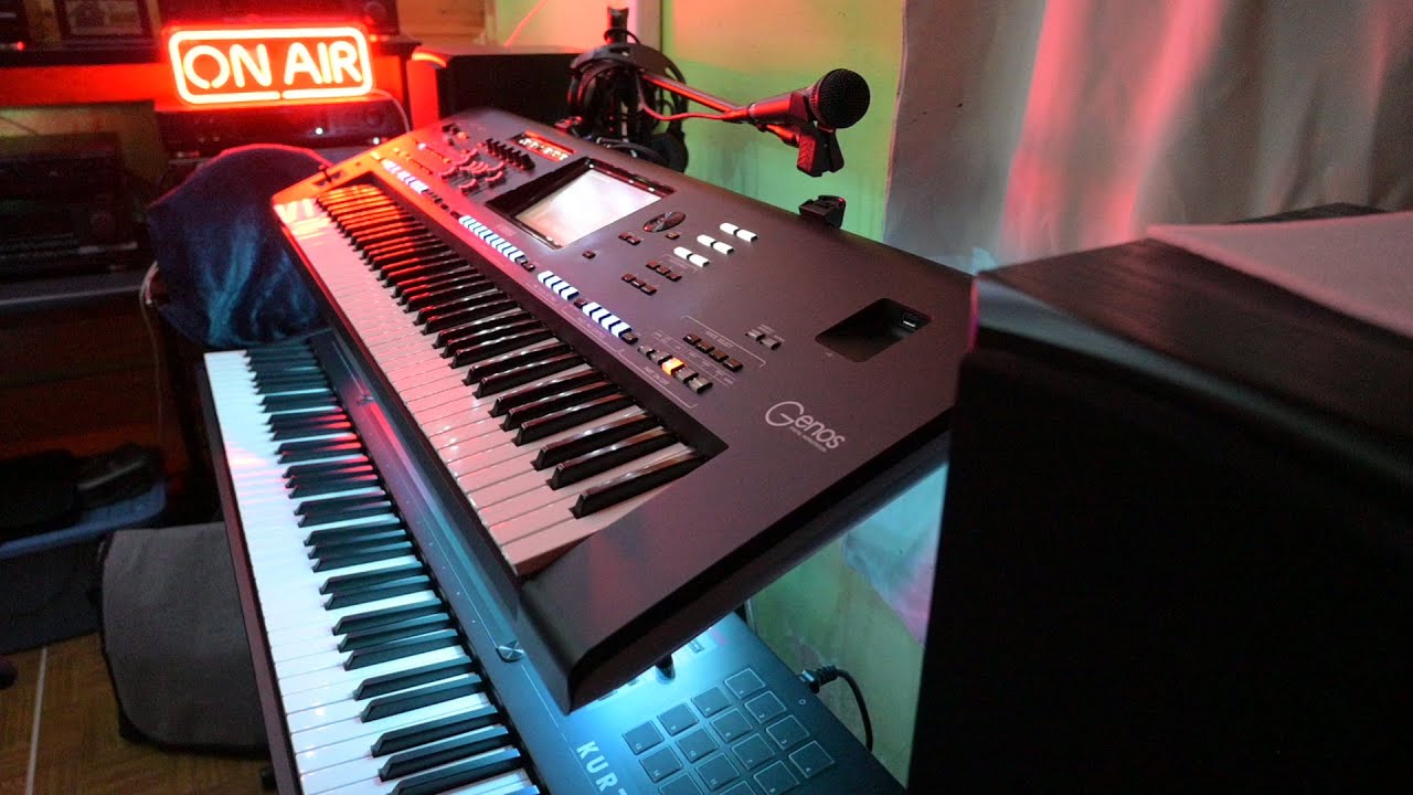 Funky jam with Rhodes piano patch / Yamaha Genos / Kurzweil K2700 