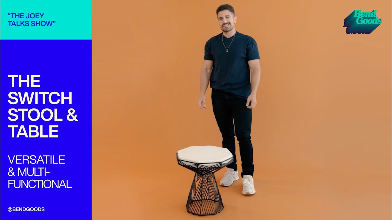 Innovative & Versatile Stool and Table In One. Just Switch It!