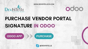 How To Create Purchase Vendor Portal Signature in Odoo