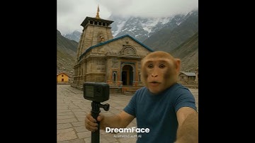 monkey vlogger in kedarnath, monkey vlogger kedarnath yatra, monkey blogger kedarnath yatra