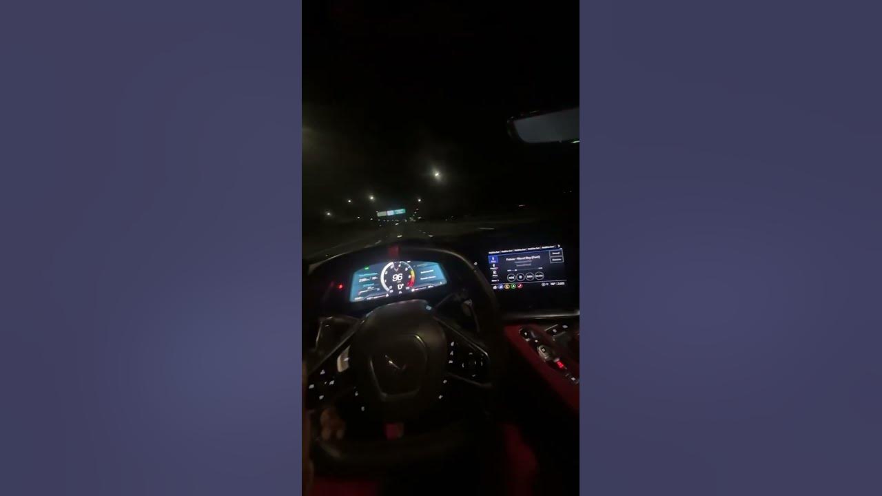 LATE NIGHT C8 DRIVE POV😱 #donuts #viral #foryou #c8 #corvette #