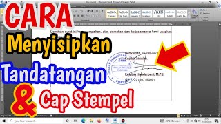 Cara Memasukan Tanda Tangan dan Cap Stempel ke Dalam Dokumen Microsoft Word screenshot 4