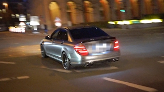 Extremely Loud C63 In Munich - Start Up, Revs & Accelerations