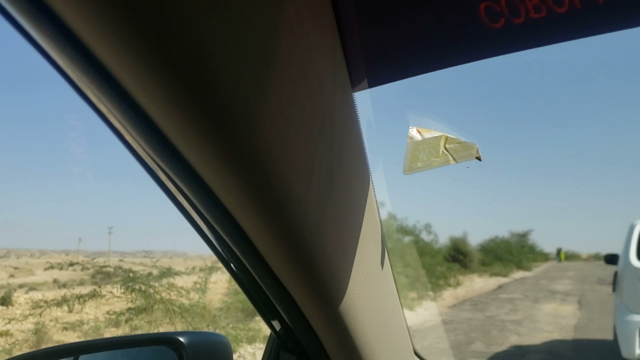 Mountainous Driving Towards Thana Bula Khan From Karachi Pakistan and Mountains view