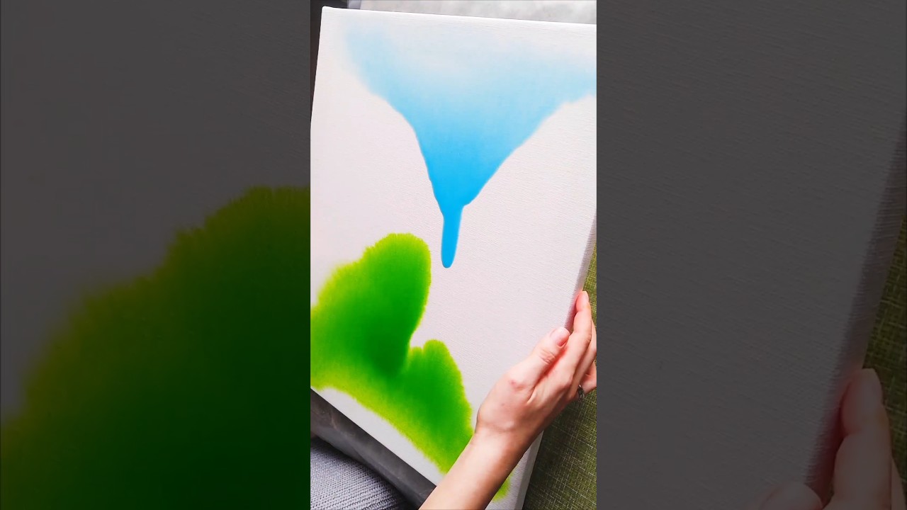 Surreal abstract acrylic painting 