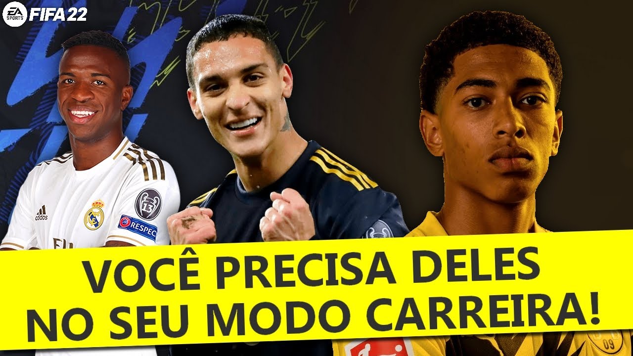 TOP 20 Maiores PROMESSAS do FIFA 22 MODO CARREIRA!! 👶🔥 