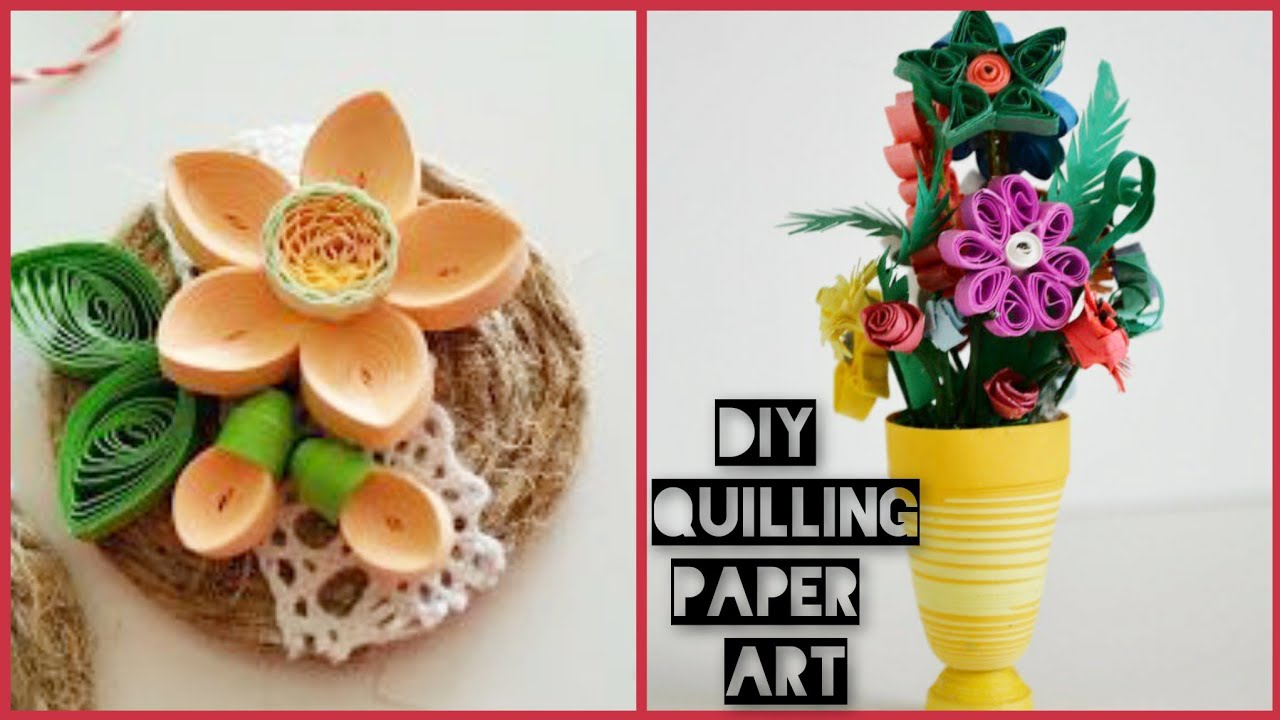 Top 20 Most Stunning And Creative Quillied Craft For Kids||Handmade Quilling Paper Pots And Flowers