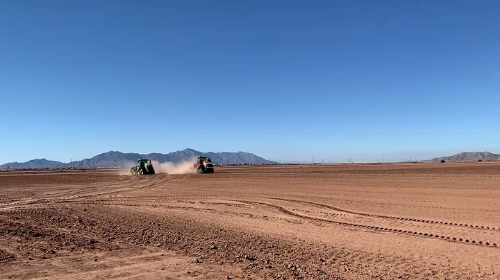 Case IH quadtrac skip shift drag race demo vs JD 9RX