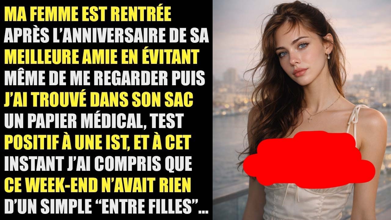 J’ai trouvé dans son sac un papier médical test positif à une IST elle m’a trompé et ne m’a rien dit