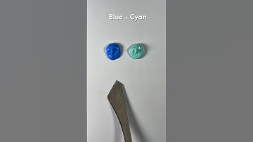 Color palette Mix , Blue, Cyan #colors #colormixing