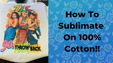 How do you sublimate 100 cotton shirts?