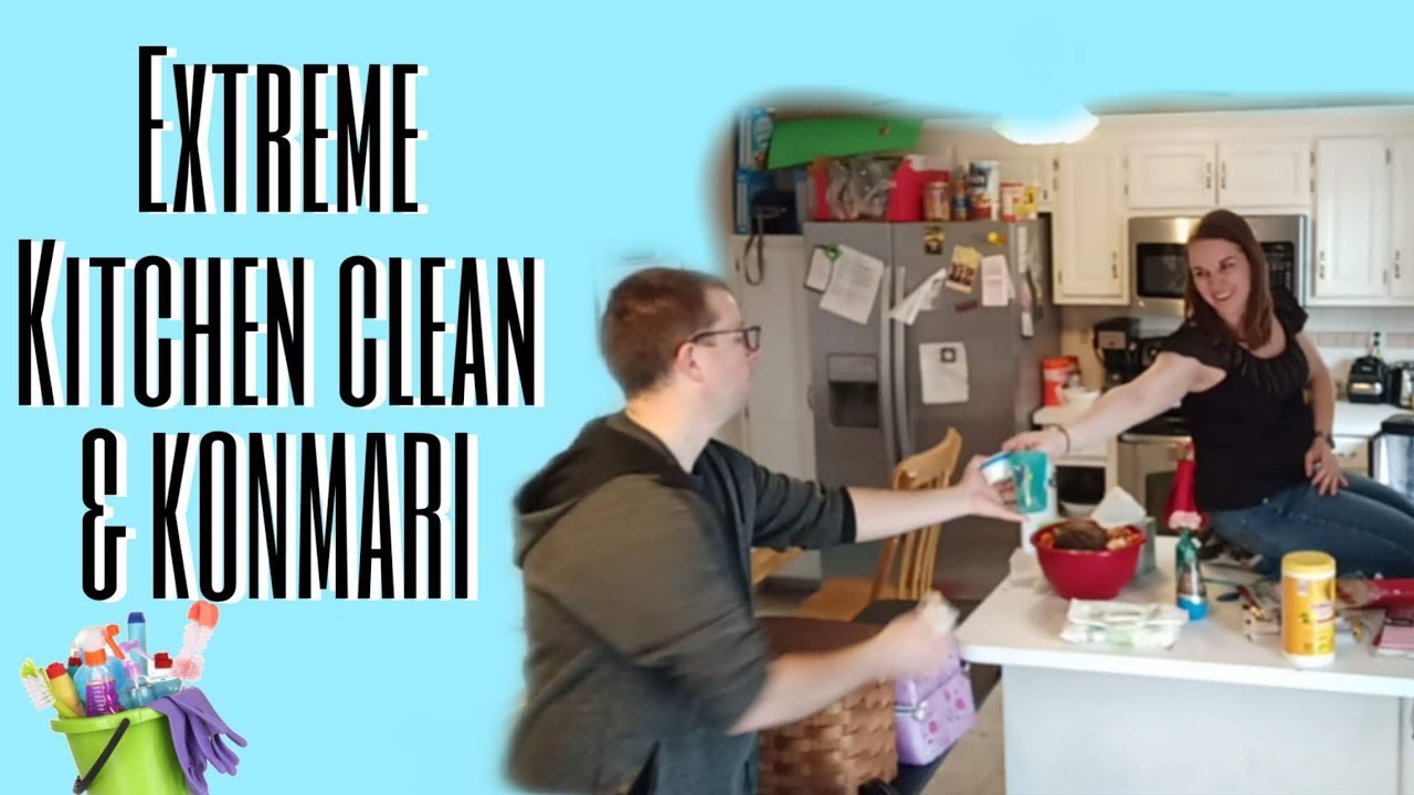 KOMONO; EXTREME KITCHEN CLEAN AND DECLUTTER USING KONMARI METHOD! YouTube
