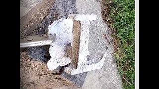 1st attempts at Lost Foam Sand Casting