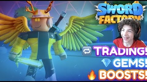 We play Sword Factory X in (Roblox)