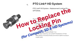PTO Link® Replacement Locking Pin (How to Guide)