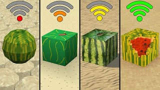 melon physics with different Wi-Fi in Minecraft