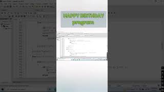 happy birthday pattern program in C | pattern program in C | c language #program #code #shorts #2023
