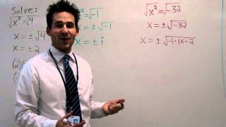 Imaginary Numbers Part 1 - Introduction to Imaginary Numbers and Simplifying